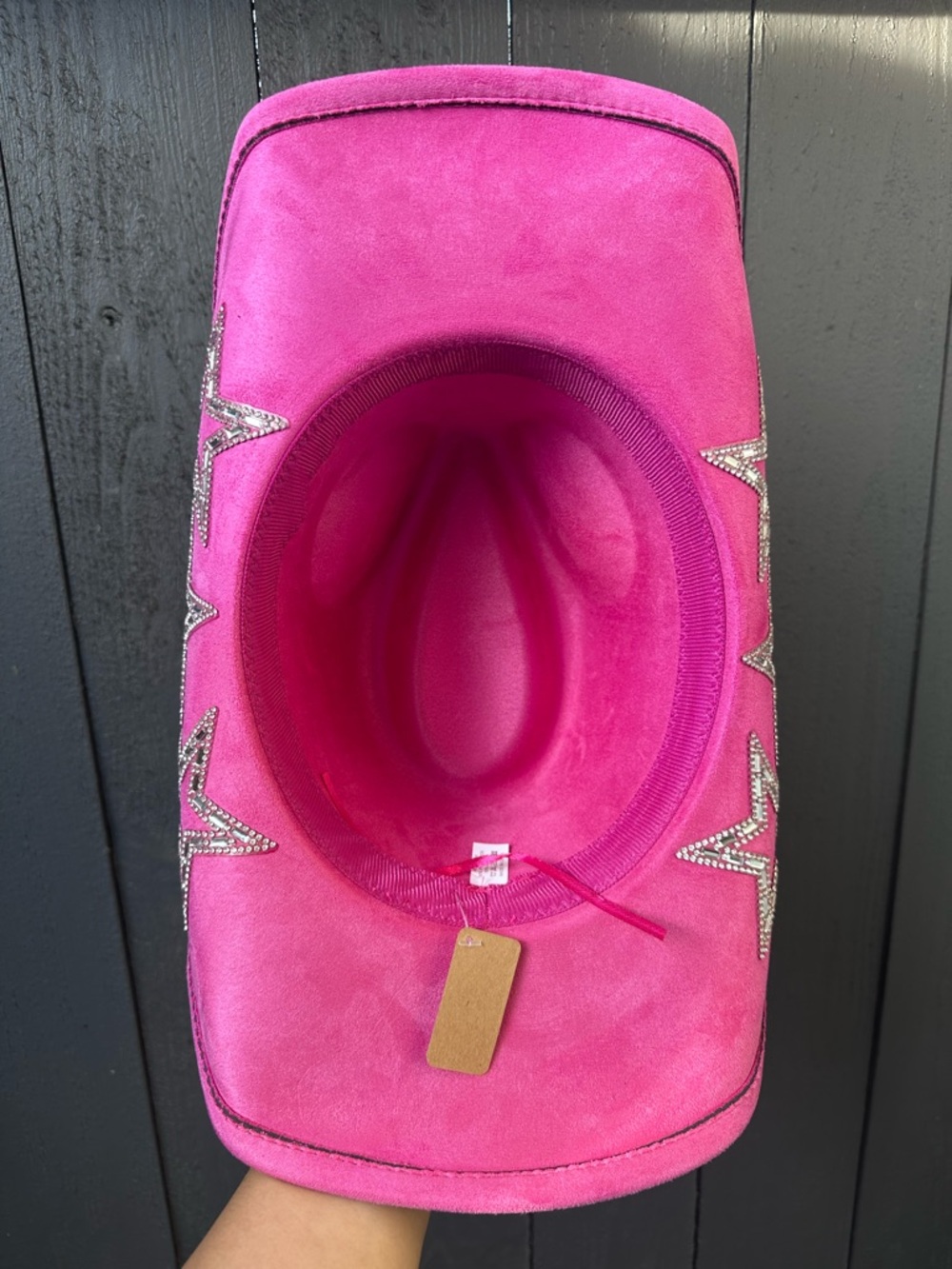 Hot Pink Embellished Rhinestone Star Cowgirl Hat π€ π - Picture 3 of 5